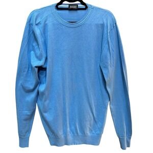 Scotch & Soda Sweater Essential Classic Crewneck Pullover Sky Blue Preppy Mens M